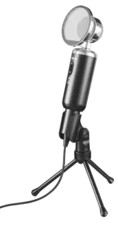Микрофон Trust Madell, конденсаторный, черный (21672)