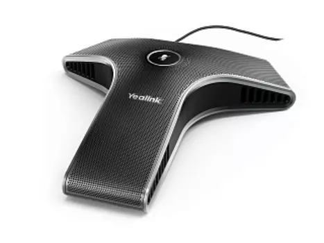 Микрофон проводной Yealink VCM34, настольный, серебристый/черный (VCM34)