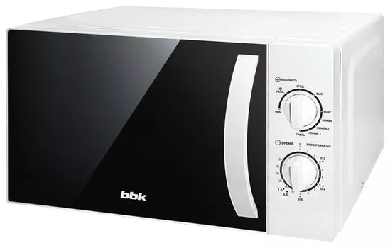 Микроволновая печь BBK GRILL 20MWG-738M/W 20 л, 700 Вт, гриль, белый (20MWG-738M/W)