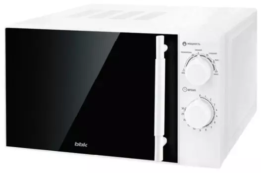 Микроволновая печь BBK SOLO 20MWS-771M/W 20 л, 700 Вт, белый (20MWS-771M/W-M)