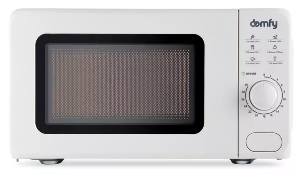 Микроволновая печь DOMFY DSW-MW202 20 л, 700 Вт, белый (DSW-MW202)