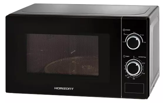 Микроволновая печь Horizont 20MW700-1378DMB 20л, 700Вт, черный (20MW700-1378DMB)