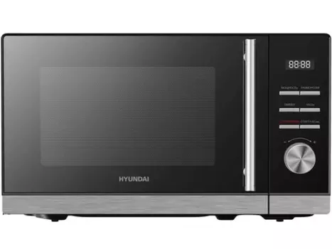 Микроволновая печь Hyundai HYM-D3005 20 л, 700 Вт, черный/стальной (HYM-D3005)