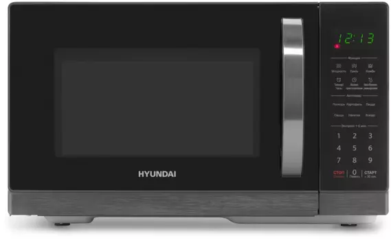 Микроволновая печь Hyundai HYM-D3011 25 л, 900 Вт, гриль, черный (HYM-D3011)