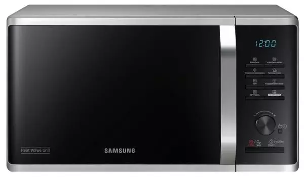 Микроволновая печь Samsung MG23K3575AS 23 л, 800 Вт, гриль, серебристый