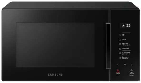 Микроволновая печь Samsung MG23T5018AK/BW 23л, 800Вт, гриль, черный (MG23T5018AK/BW)