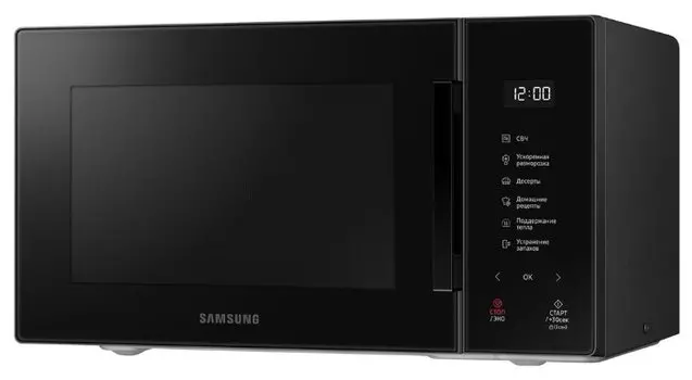 Микроволновая печь Samsung MS23T5018AK/BW 23 л, 800 Вт, черный (MS23T5018AK/BW)