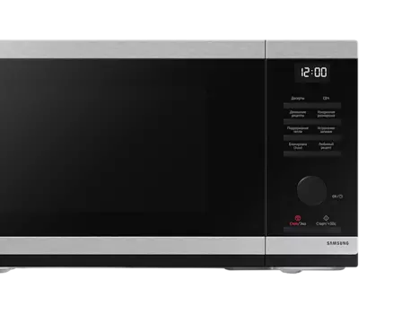 Микроволновая печь Samsung MW4000D 23 л, 800 Вт, гриль, черный/серебристый (MS23DG4504ATBW)