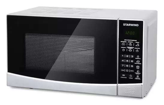 Микроволновая печь Starwind SMW2820 20 л, 700 Вт, гриль, серебристый (SMW2820)