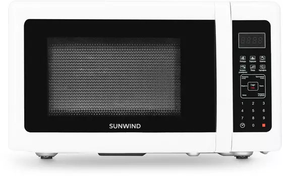 Микроволновая печь SunWind SUN-MW005 20 л, 700 Вт, белый (SUN-MW005)