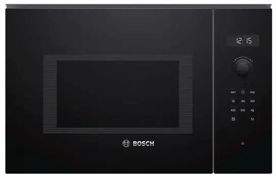 Микроволновая печь встраиваемая Bosch BEL524MB0 20 л, 800 Вт, гриль, черный (BEL524MB0)