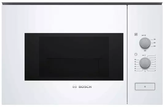Микроволновая печь встраиваемая Bosch BFL520MW0 20 л, 800 Вт, белый (BFL520MW0)
