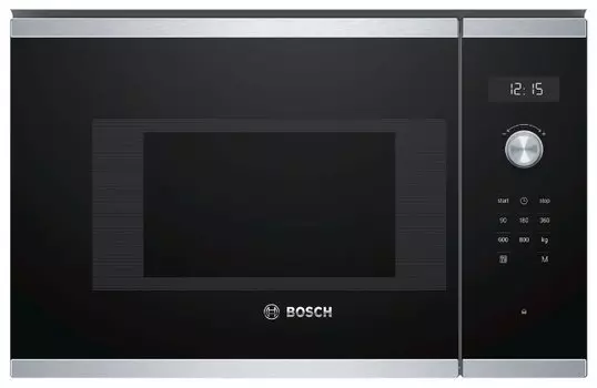 Микроволновая печь встраиваемая Bosch BFL524MS0 20 л, 800 Вт, черный