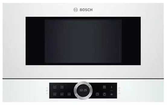 Микроволновая печь встраиваемая Bosch BFL634GW1 21 л, 900 Вт, белый (BFL634GW1)
