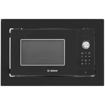 Микроволновая печь встраиваемая Bosch Serie 2 BEL653MX3 25 л, 800 Вт, гриль, черный (BEL653MX3)