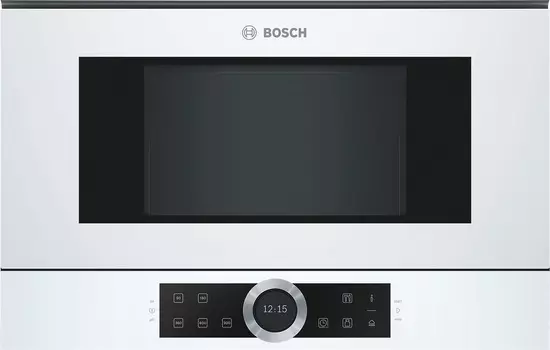 Микроволновая печь встраиваемая Bosch Serie|8 BFR634GW1 21 л, 900 Вт, белый (BFR634GW1)