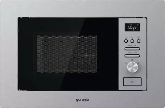 Микроволновая печь встраиваемая Gorenje BM201AG1X 20 л, 800 Вт, гриль, нержавеющая сталь (BM201AG1X)