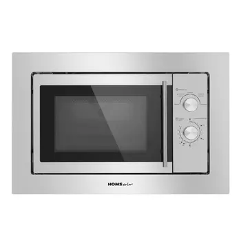 Микроволновая печь встраиваемая HOMSAir MOB201S 20 л, 800 Вт, нержавеющая сталь (MOB201S)