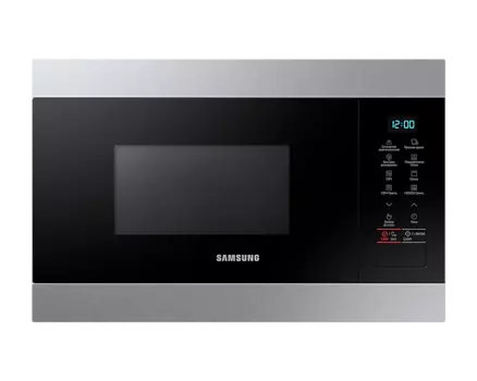 Микроволновая печь встраиваемая Samsung MQ8000M 22 л, 850 Вт, гриль, черный/серебристый (MG22M8074CT/BW)