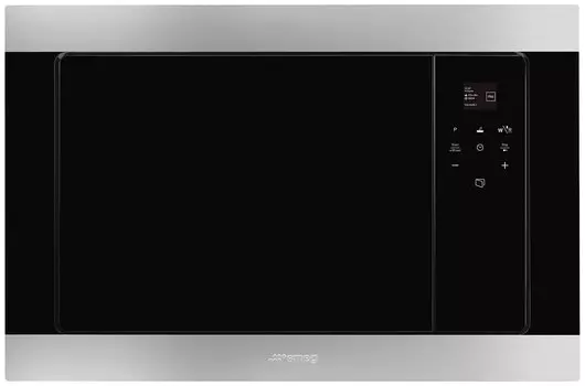 Микроволновая печь встраиваемая SMEG FMI320X2 20л, 850Вт, гриль, серебристый/черный (FMI320X2)