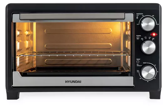 Мини-печь Hyundai MIO-HY072 1.5 кВт, черный/серебристый