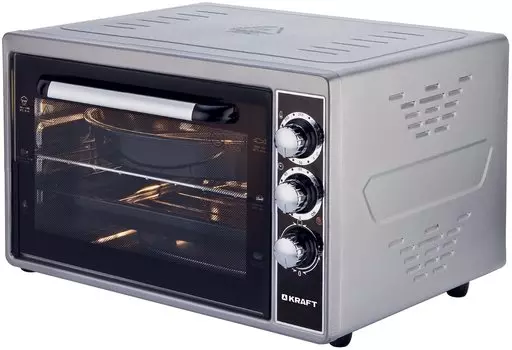 Мини-печь KRAFT KF-MO 3801 GR 1500Вт, серый (KF-MO 3801 GR)