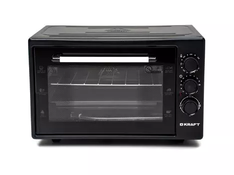 Мини-печь KRAFT KF-MO 4500 BL 1.5 кВт, черный