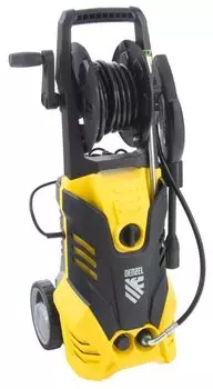 Минимойка DENZEL R-165D, 165 бар, 420 л/ч, шланг 5м, сетевой шнур - 5м, корпус насоса - алюминий, забор воды из емкости, 11.2кг (58235)