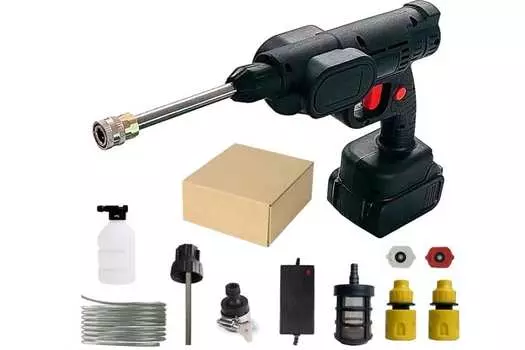 Минимойка Zitrek ZKCW20, аккумуляторная, 29.6 атм, 15 л/ч, шланг 5 м, корпус насоса пластик, забор воды из емкости, 2 кг (082-2015)