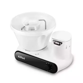 Миксер для теста Kitfort КТ-3478 1.2 кВт, белый/черный (КТ-3478)