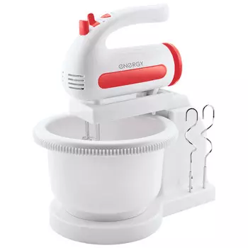 Миксер планетарный Energy EN-273 200 Вт, белый/красный (152465)