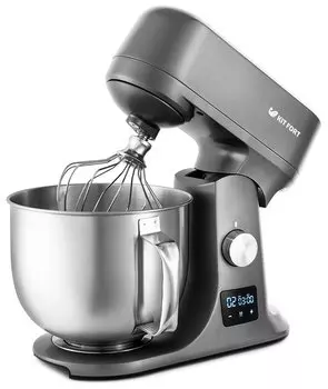 Миксер планетарный Kitfort KT-1328 1200Вт, серебристый (KT-1328)