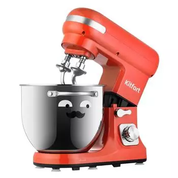 Миксер планетарный Kitfort КТ-3416-1 1.4 кВт, красный