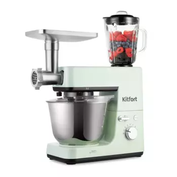 Миксер планетарный Kitfort КТ-3419-2 1.2 кВт, мятный (КТ-3419-2)