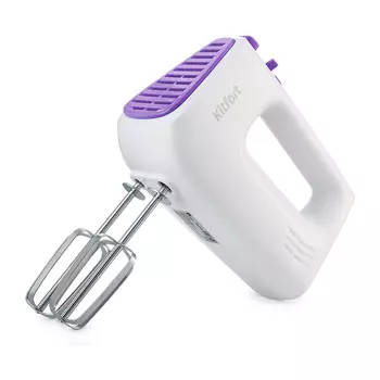 Миксер ручной Kitfort КТ-3067-1 400 Вт, белый/фиолетовый (1613646)
