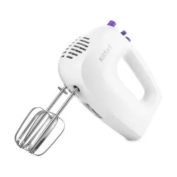 Миксер ручной Kitfort КТ-3071-1 250Вт, белый/фиолетовый (1613652)
