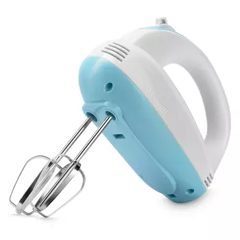 Миксер ручной Maxwell MW-1360 300 Вт, белый/голубой (MW-1360)
