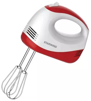 Миксер ручной Starwind SHM-251 250Вт, белый/коралловый (SHM-251)
