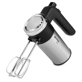 Миксер ручной VITEK VT-1404 700 Вт, серебристый/черный (VT-1404)