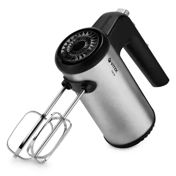 Миксер ручной VITEK VT-1411 700 Вт, серебристый/черный (VT-1411)