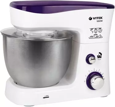 Миксер стационарный VITEK VT-1443 1 кВт, фиолетовый/серебристый (VT-1443)