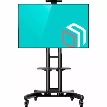 Мобильная стойка для TV/монитора ONKRON TS1551, 40"-70", VESA 100x100мм-600x400мм, до 45.5 кг, черный (TS1551-B)
