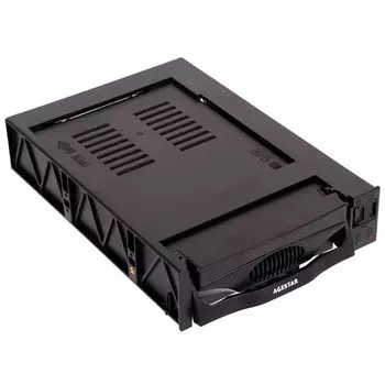Мобильное шасси AgeStar 3.5" в отсек 5.25", черный +вентилятор (SR3P(S)-1F)