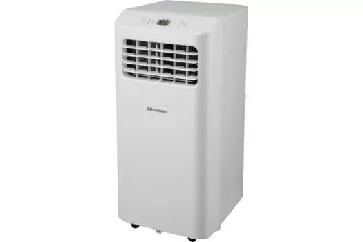 Мобильный кондиционер HISENSE AP-09CR4GKVS00, 9000 BTU/ч до 17 м, осушение, охлаждение, вентиляция, осушение, белый, (НС-1406805)