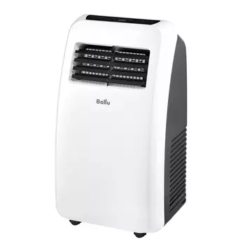Мобильный кондиционер Ballu AURA BPAC-07 CP/N1_24Y, 7000 BTU/ч до 18 м, вентиляция, охлаждение, осушение, белый/черный, (НС-1594917)