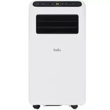 Мобильный кондиционер Ballu AURA BPAC-09 CP/N1_24Y, 9000 BTU/ч до 24 м, вентиляция, охлаждение, осушение, белый/черный, (НС-1594919)