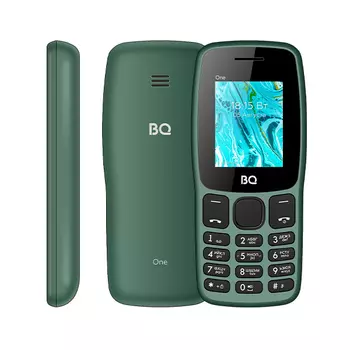 Мобильный телефон BQ 1852 One, 1.77", BT, 2-Sim, 1000mAh, micro-USB, темно-зеленый