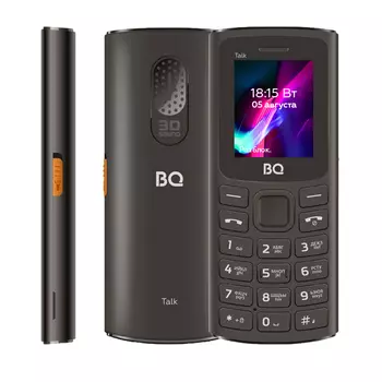 Мобильный телефон BQ 1862 Talk, 1.77" 160x128 TFT, 64Mb RAM, 64Mb, BT, 2-Sim, 600 мА·ч, micro-USB, черный