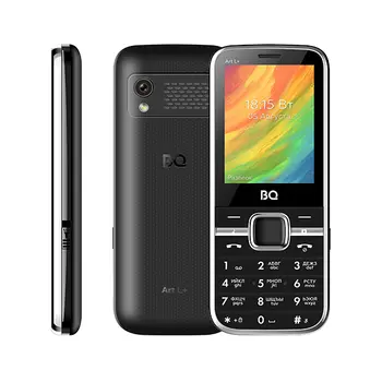 Мобильный телефон BQ 2448 Art L+, 2.4" 320x240 TN, 32Mb RAM, 32Mb, BT, 1xCam, 2-Sim, 1000mAh, micro-USB, черный