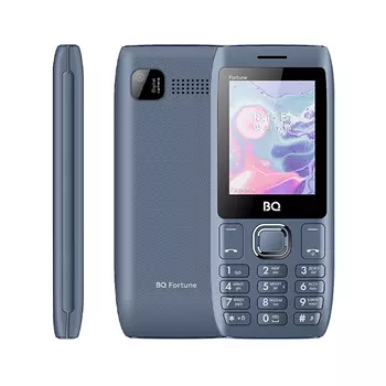 Мобильный телефон BQ 2450 Fortune, 2.4" 320x240 TN, 32Mb RAM, 32Mb, BT, 3000mAh, micro-USB, серый